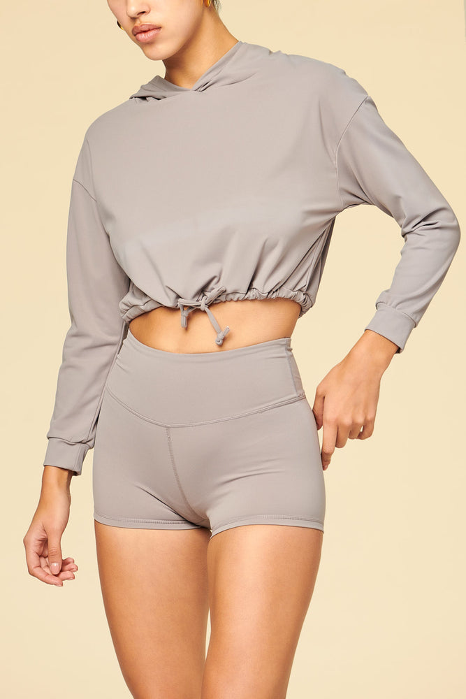 Naomi Cropped Hoodie - ALAMAE
