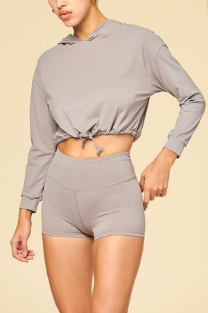 Naomi Cropped Hoodie - ALAMAE