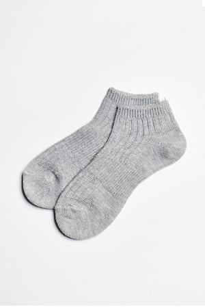 Mara Multi-Rib Sock in Grey - ALAMAE