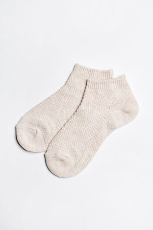 Mae Moss Stitch Sock - Beige - ALAMAE