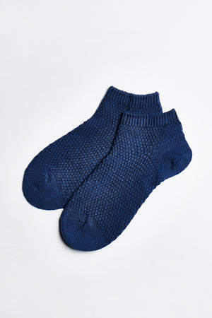 
                
                    Load image into Gallery viewer, Mae Moss Stitch Sock - Blue - ALAMAE
                
            
