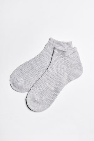 Mae Moss Stitch Sock - Grey - ALAMAE