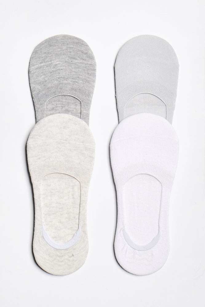 
                
                    Load image into Gallery viewer, No-Show Sock 4-Pack - Grey-Pack - ALAMAE
                
            