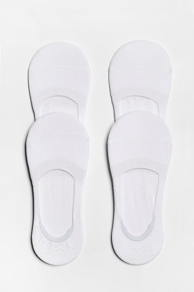No-Show Sock 4-Pack - White-Pack - ALAMAE