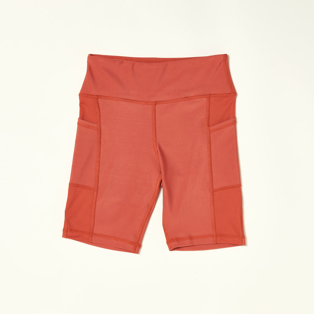 
                
                    Load image into Gallery viewer, Copy of Copy of Recycled Poly Contrast Biker Shorts - ALAMAE
                
            