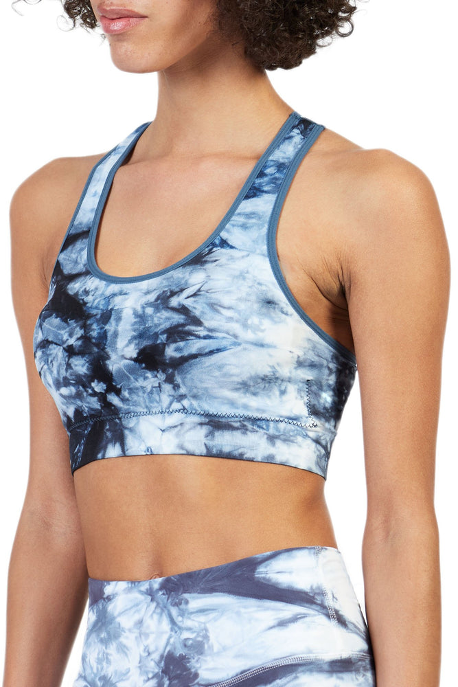 Dani Tie-Dye Bra in Blue - ALAMAE