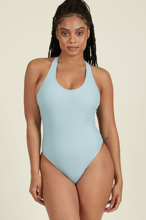 Sade One-Piece Swimsuit in Aquifer - ALAMAE