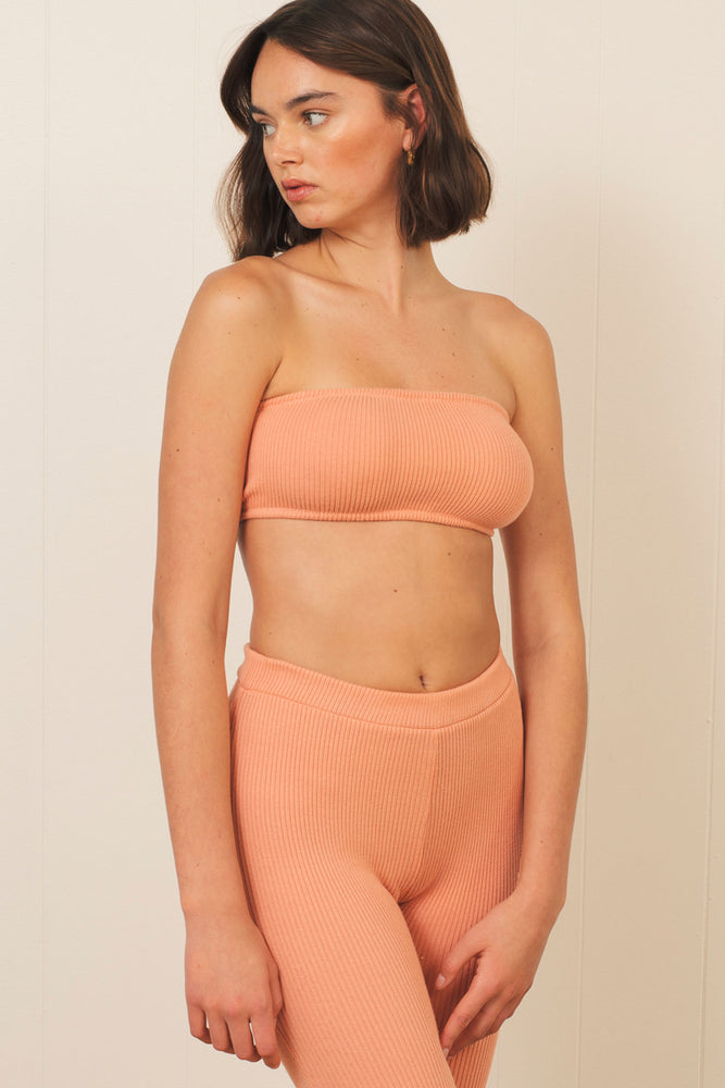 Gia Rib Bandeau in Crabapple - ALAMAE
