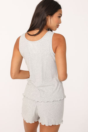 Terry Sleep Set in Heather Grey - ALAMAE