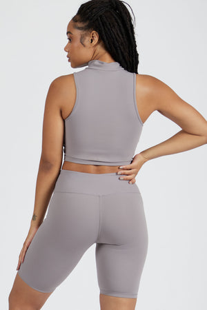 High Neck Cut Off - ALAMAE