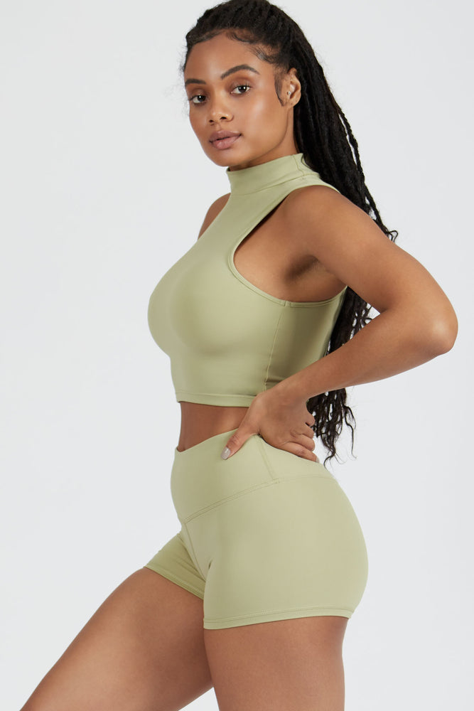 High Neck Cut Off - ALAMAE