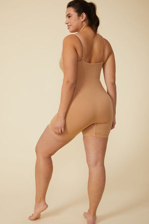 
                
                    Load image into Gallery viewer, Luna Sculpting Bodysuit Shapewear in Nude - ALAMAE
                
            
